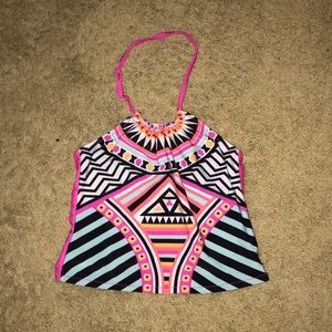 aztec style tankini (top)